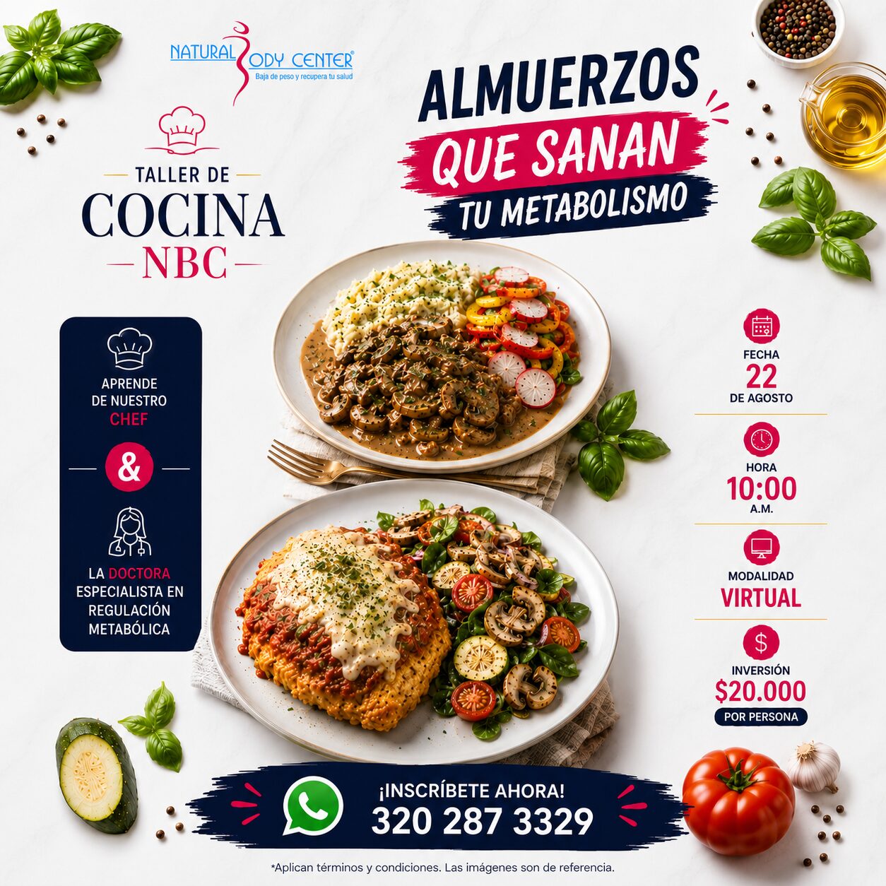 Taller de cocina - Almuerzos saludables 🍗🥩